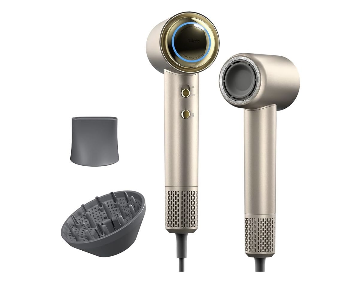 Tideway H11 Hair Dryer 110000 RPM Professional High-Speed, Rapid Drying Plasma Tech for Scalp Health, Lightweight Low Noise, Smart Temp Control,4 Temp