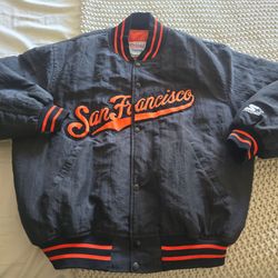 Vintage Starter Diamond Giants jacket large
