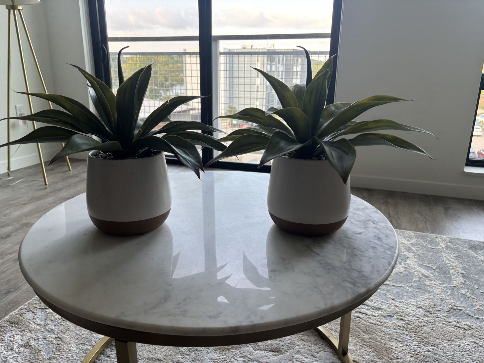 ‘At Home’ Brand Set Of 2 Faux Plants