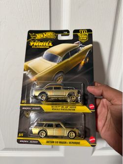 Premium Hot Wheels CHASE 55 Chevy Gasser & Datsun 510