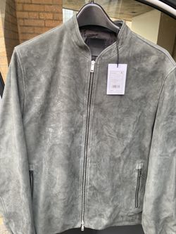 Theory Bomber Jacket in Suede