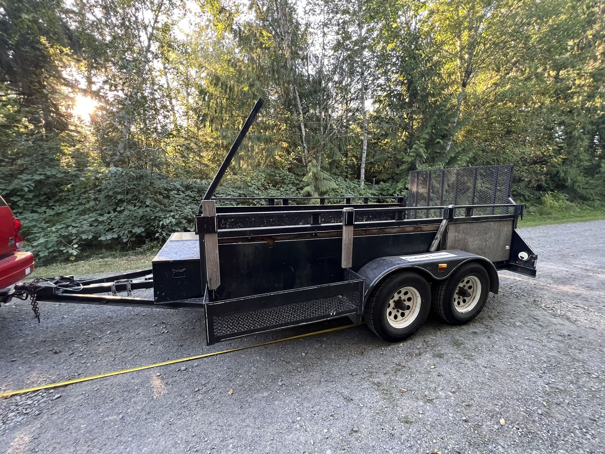 Dual axle 6’x12’ Garland Trailer with electric brakes for Sale in Fall