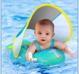 Brand new No Flip Over Baby Pool Float with Canopy