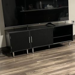 Black TV stand 