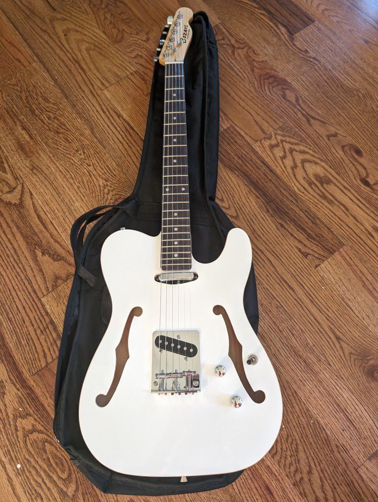 Beautiful Creamy White Cozart Electric Guitar 