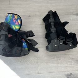 FREE  Pediatric Brace Black Walker Boot Kids Cast Imobilizer