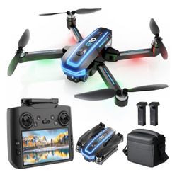 GPS Drone with 4K HD Camera EIS for Adults, 4.5 inch Screen on Remote Controller