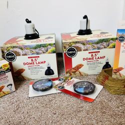 Dome Lamps, Bulbs, Accessories For Reptiles 