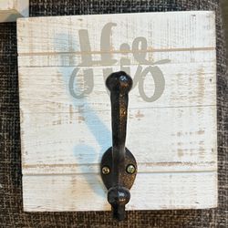 Rustic His/Hers Hooks