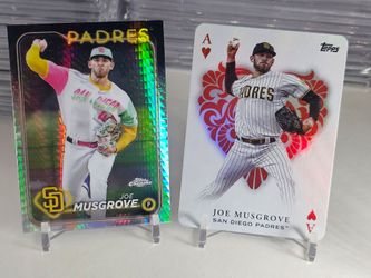 Joe Musgrove all aces and topps chrome prism refractor padres