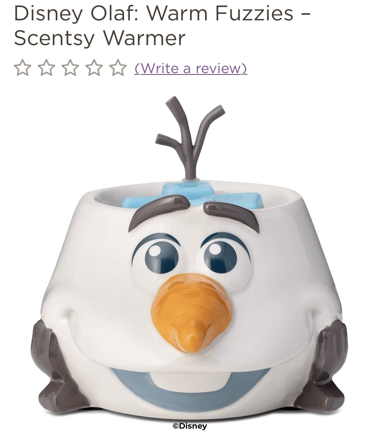 Olaf Warmer Scentsy