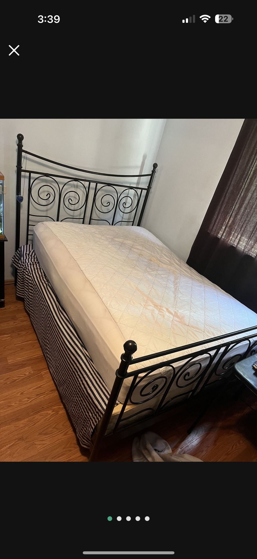 IKEA Full Bed Frame/full Mattress:box Spring