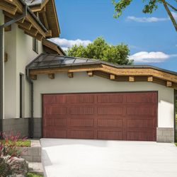 Beautiful 16x7 Walnut Carriage House Door