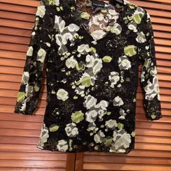 Small Dress Shirt, Green, And Black