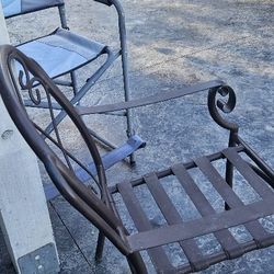 Chairs Are All Steel Heavy Duty And Lounges X2