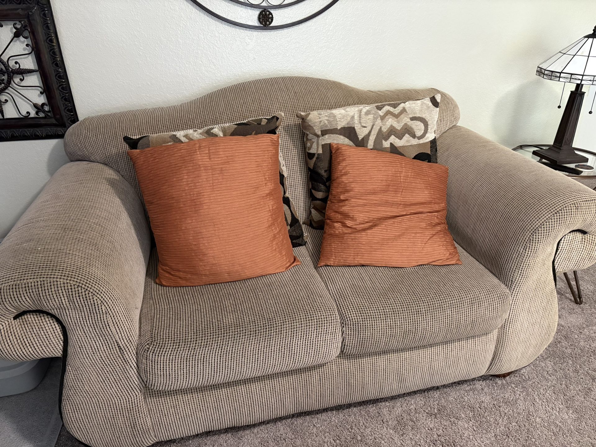 Couch and Pillows