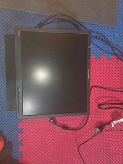 black Lenovo ThinkVision computer monitors (3 of them)