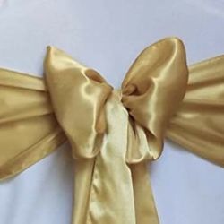 Gold Chair Bows 