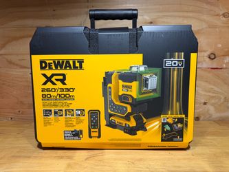 Brand-New DEWALT 20V MAX XR 3 x 360° Green Line Laser