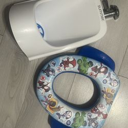Toddler  Urinal And Spiderman Toilet Seat