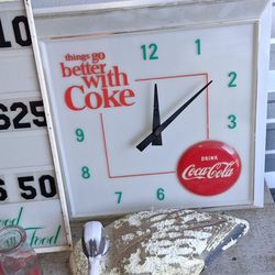 Coke Cola lighted clock