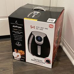 NEW Air Fryer by Emeril Lagasse, Extra Hot Air Fry, Cook, Deep, Crisp, Broil, Roast, Bake. Black