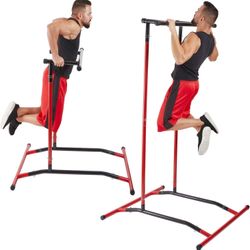 🔥 GoBeast Pull Up Bar Free Standing Dip Station, Portable Power Tower Home Gym Equipment, Storage Bag