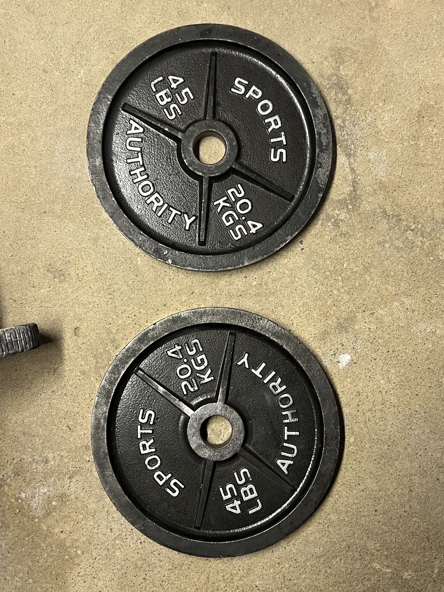 45lbs barbell weights