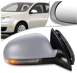 LA Zona Auto Parts 2005 to 2010 Volkswagen Jetta Right Side Passenger Derecho Pasajero mirror Espejo Retrovisor 