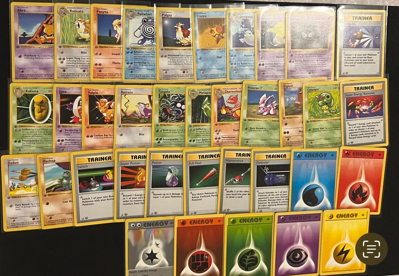 Pokemon Cards First Edition Shadowless Charmeleon