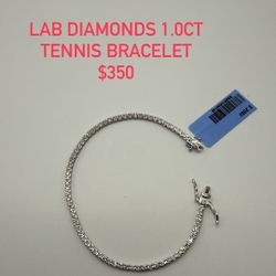 Silver Tennis Lab Diamonds 