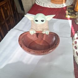 Star Wars Sleepy Yoda Ceramic Planter 4"×5"×5"