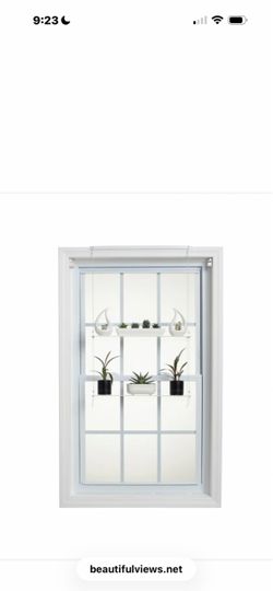 Hanging Window or Wall Shelves, for plants or other items you want to display. 2 shelves X 2 sets