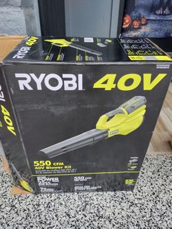 Blower Ryobi 40v battery and charger included