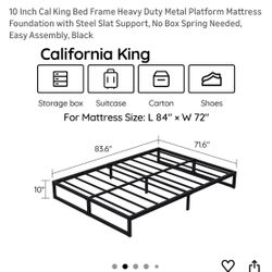 Cal King Bed Frame FREEEEE
