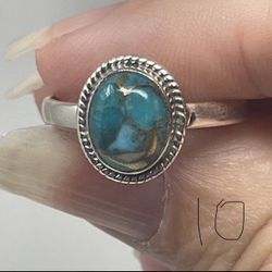 Genuine Sterling Silver Rings With Gemstones 