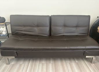 Verona Relax-A faux leather sofa-bed