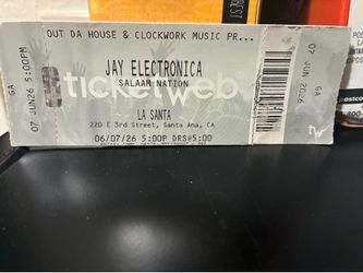 Jay Electronica tickets June 7th Santa Ana CA