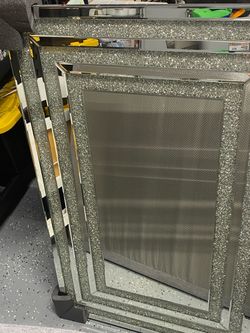 Crushed Diamond Glitter Wall Mirror