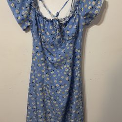 Blue Floral Dress