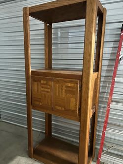 Solid Oak Wall Unit