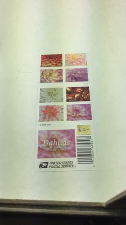 Dahlias Forever Stamps Book of 20