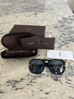 TOM FORD 56MM Aviator Sunglasses
