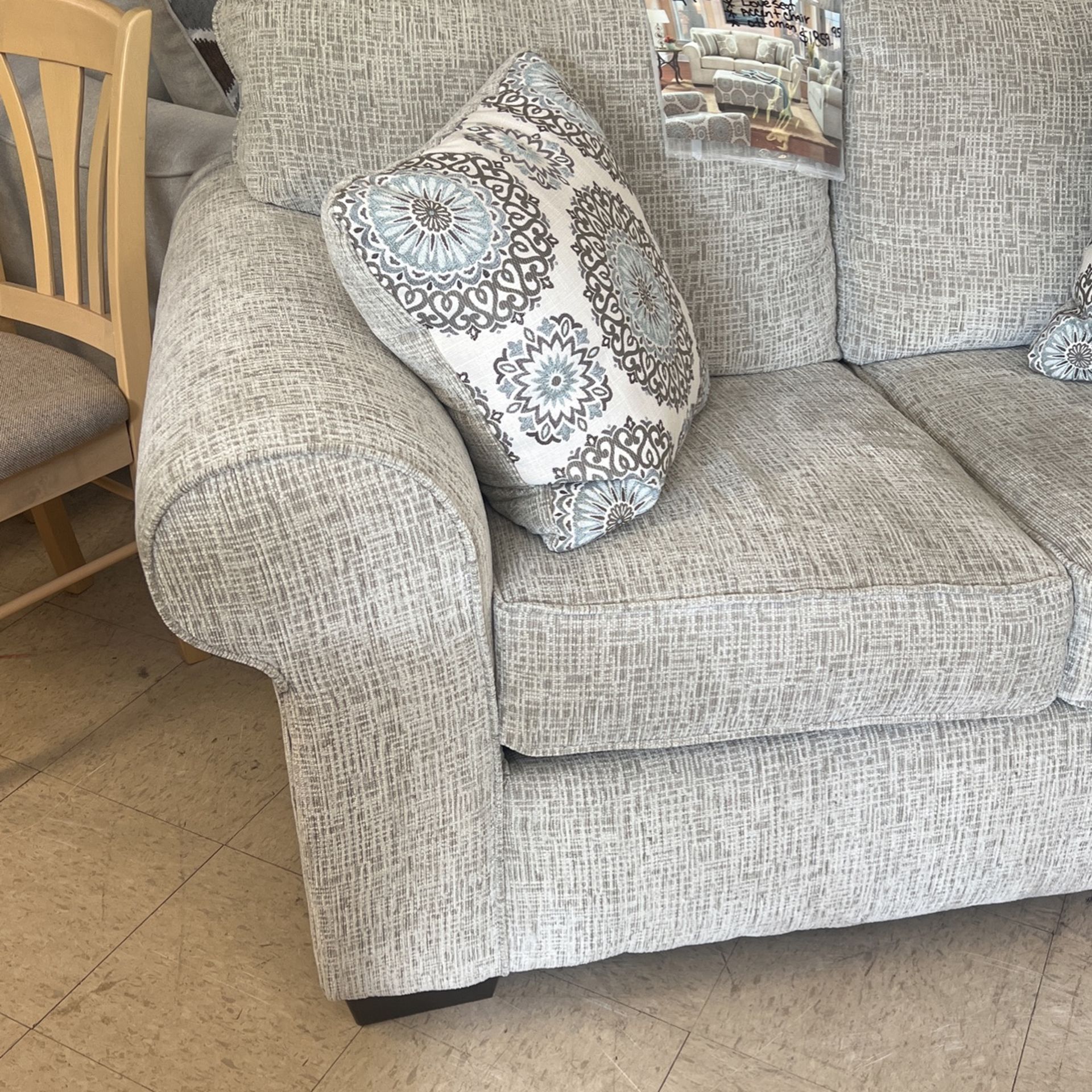 Sofa loveseat accent chair and ottoman all four pieces for 1859 brand new