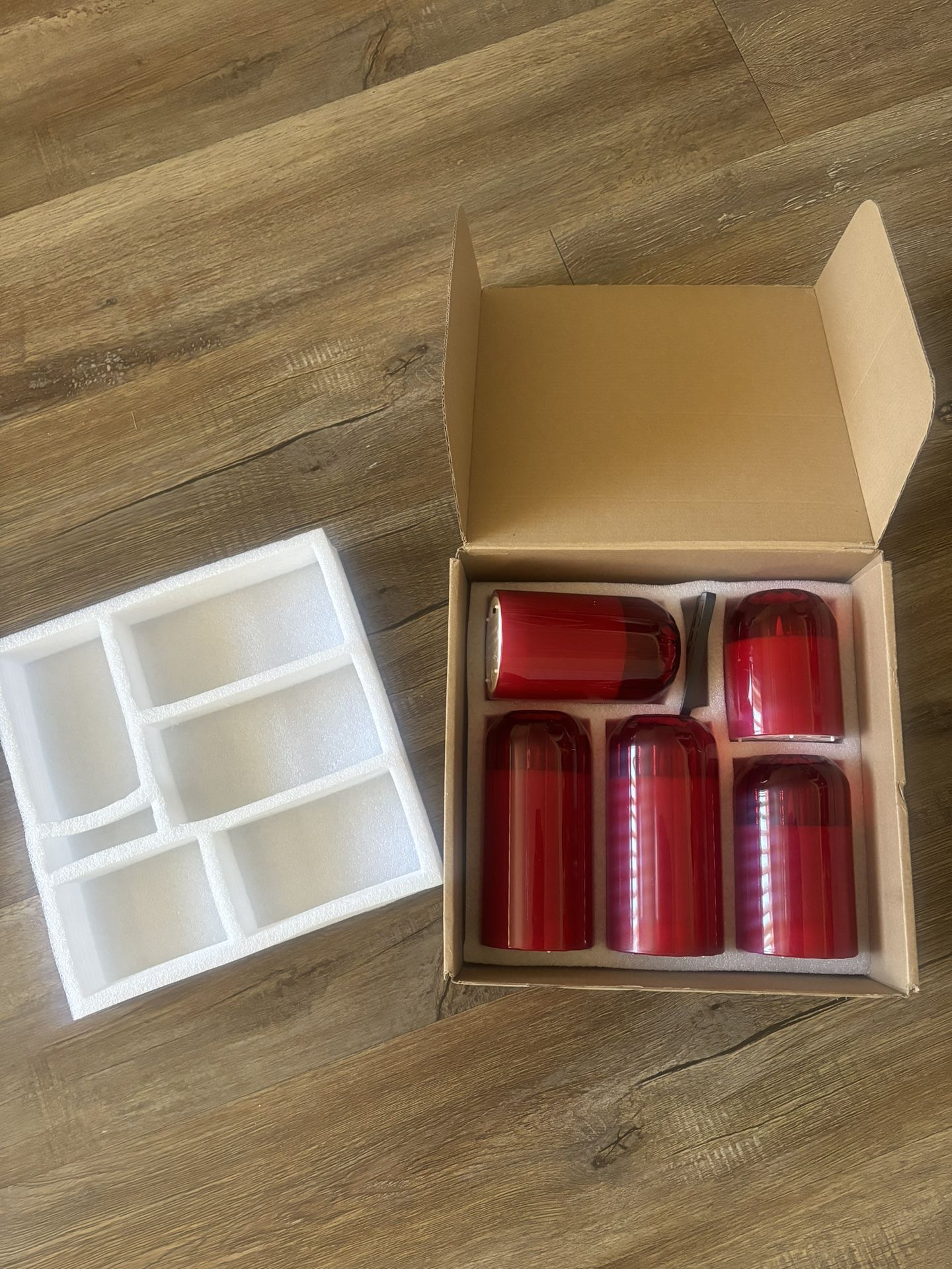 Red LED Flameless Candles