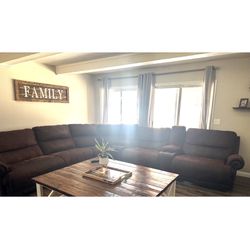 Brown Sectional Sofa
