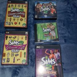 Sims 2 For Pc + 4 Expansion discs!