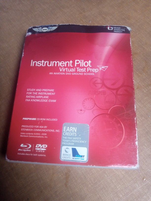 Instrument Pilot Virtual Test Prep FAA Knowledge Exam DVD Prepware 2014 - Complete Disc Set, Perfect & Never Used