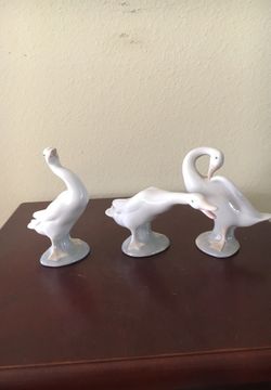 Lladro: 3 geese