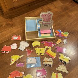 Peppa Pig Dress Up Magnetic Toy Shipping Available